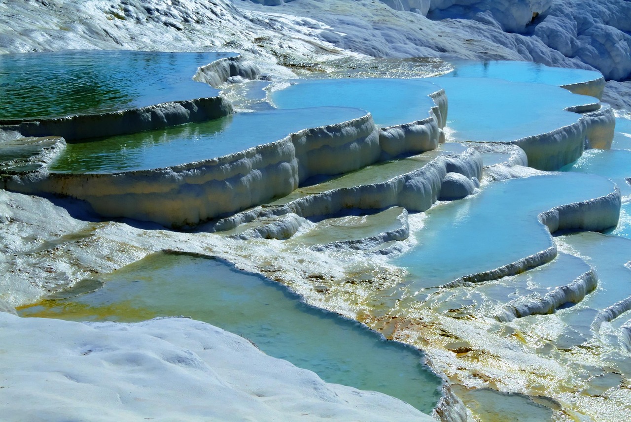 travertine slab vein